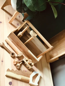 Wooden Tool Box Set