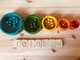 Nestling & Stacking Bowls (rainbow & two tone colours)