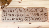 Lower & Upper Case Alphabet Stencil