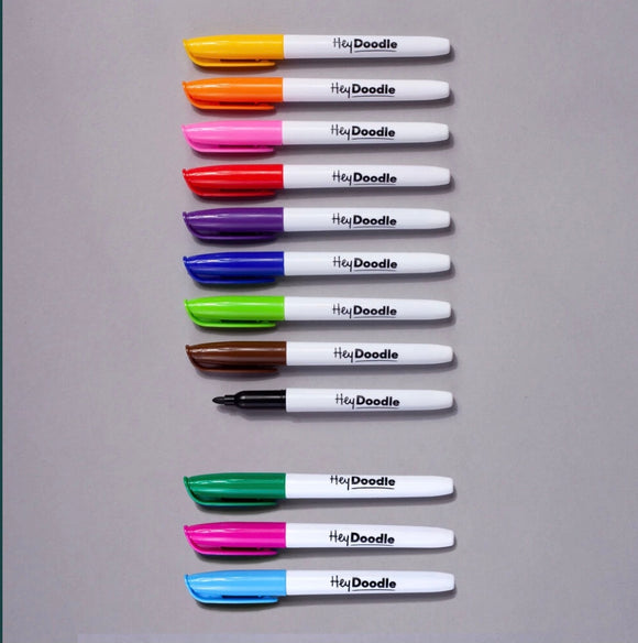HeyDoodle ( Extended 12 Pen Set )
